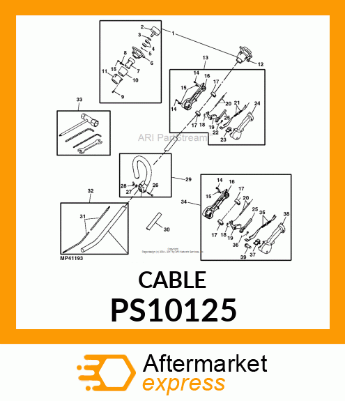 CABLE, THROTTLE PS10125