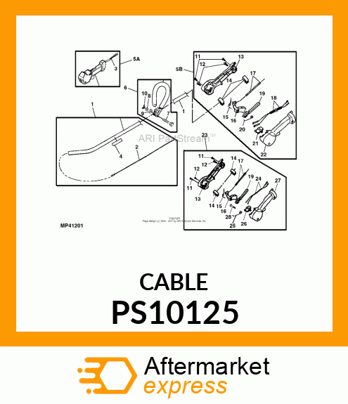 CABLE, THROTTLE PS10125