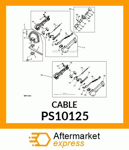 CABLE, THROTTLE PS10125