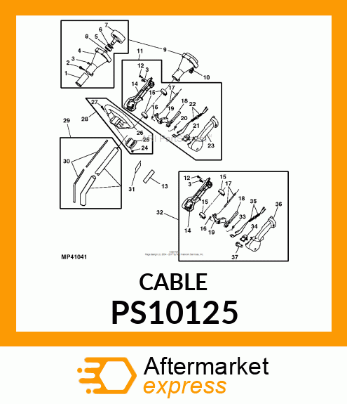 CABLE, THROTTLE PS10125