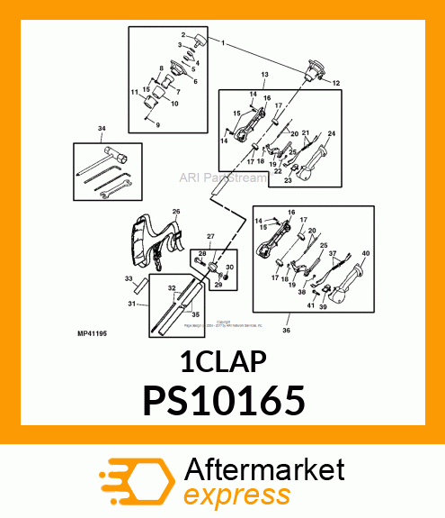 CLAMP, 1" THROTTLE CONTROL PS10165