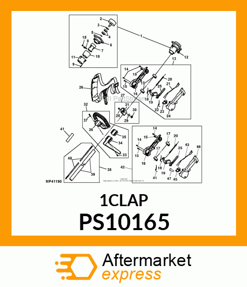 CLAMP, 1" THROTTLE CONTROL PS10165