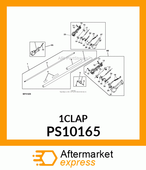 CLAMP, 1" THROTTLE CONTROL PS10165