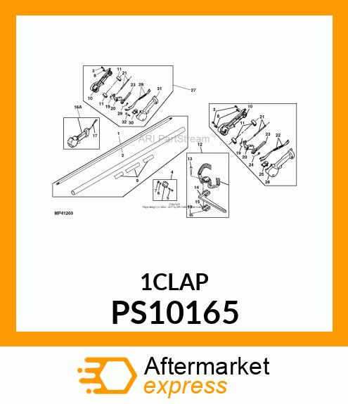 CLAMP, 1" THROTTLE CONTROL PS10165