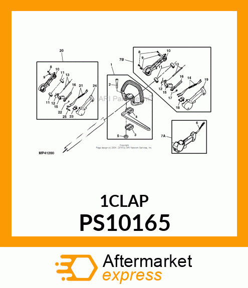 CLAMP, 1" THROTTLE CONTROL PS10165