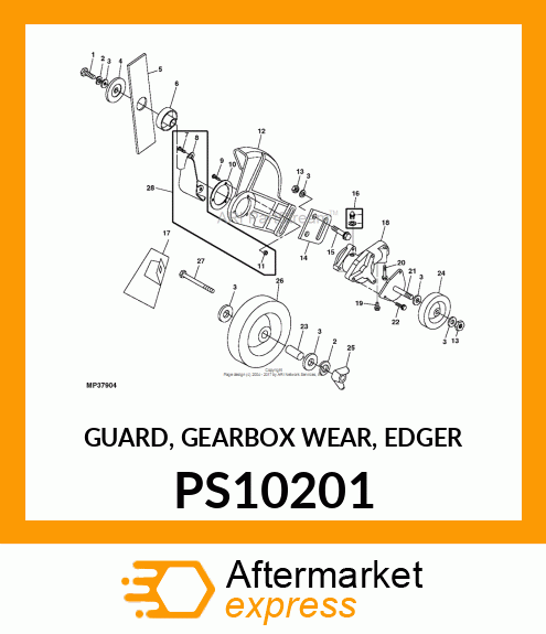 GUARD, GEARBOX WEAR, EDGER PS10201