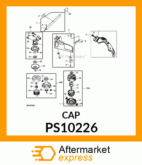 CAP, STRING HEAD, B PS10226