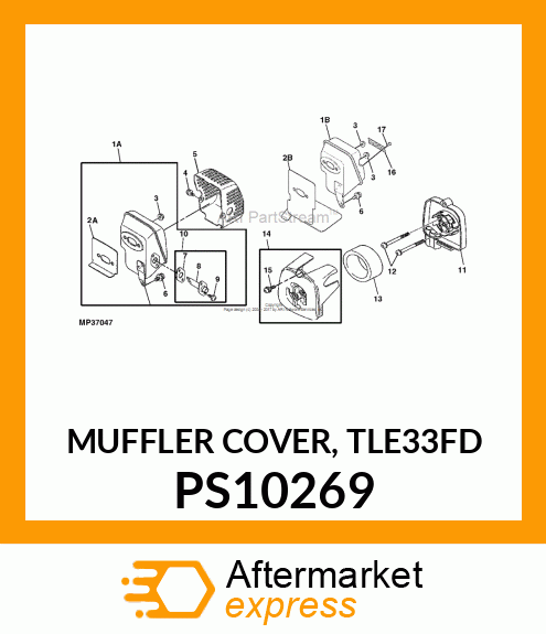 MUFFLER COVER, TLE33FD PS10269