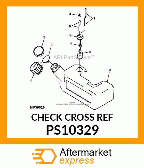 Fuel Tank - TANK FUEL BP50LE BP60 PS10329