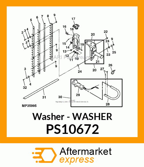 5PK Washer PS10672