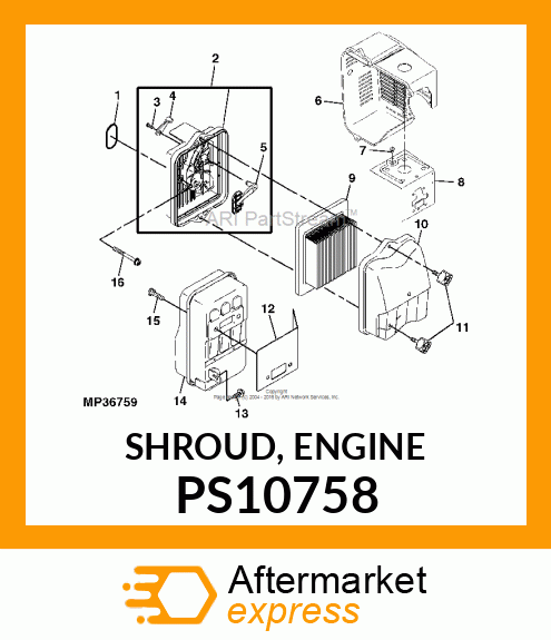 SHROUD, ENGINE PS10758