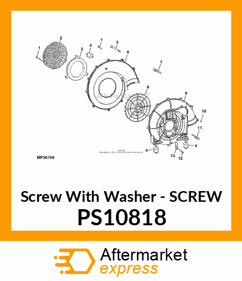 2PK Screw with Washer PS10818