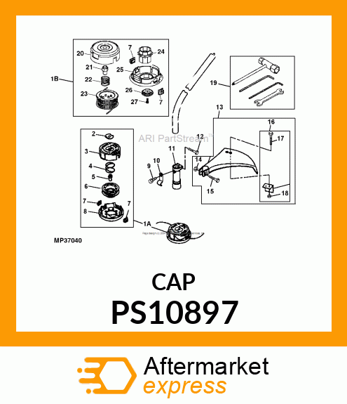 CAP, KNOB NB4 PS10897