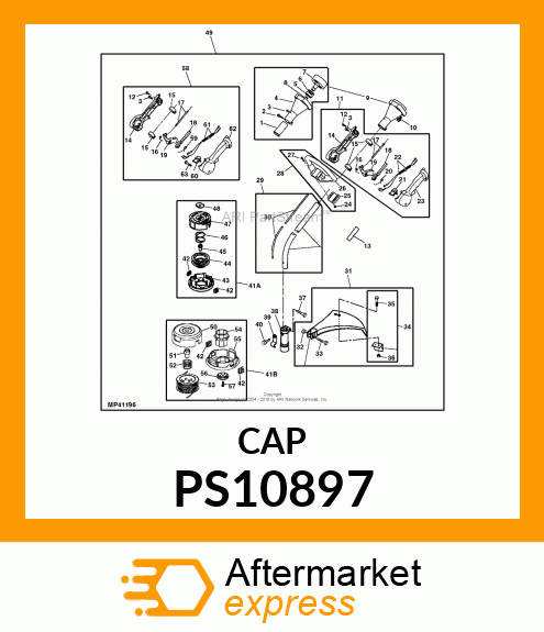 CAP, KNOB NB4 PS10897