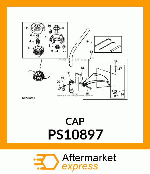 CAP, KNOB NB4 PS10897