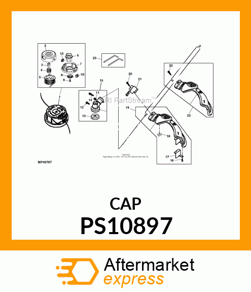 CAP, KNOB NB4 PS10897