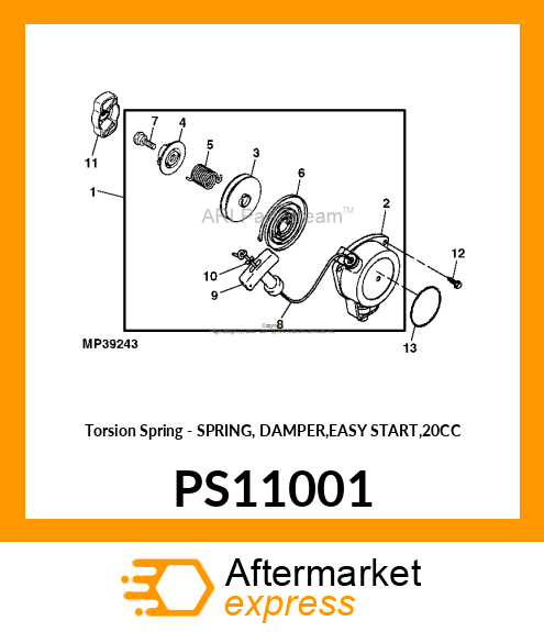 Torsion Spring PS11001