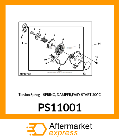 Torsion Spring PS11001