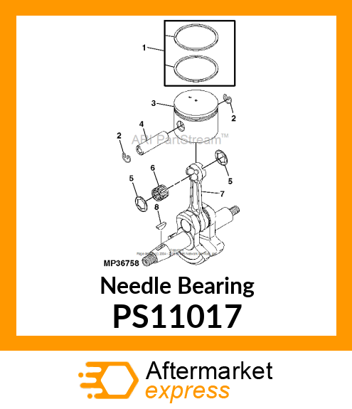 Needle Bearing PS11017