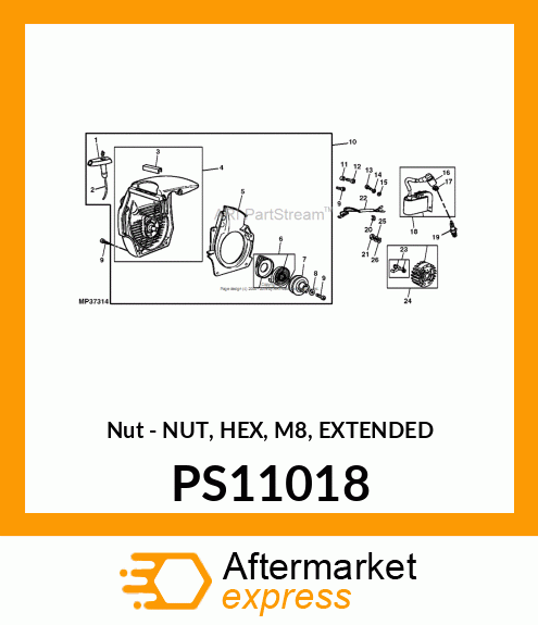 2PK Nut PS11018