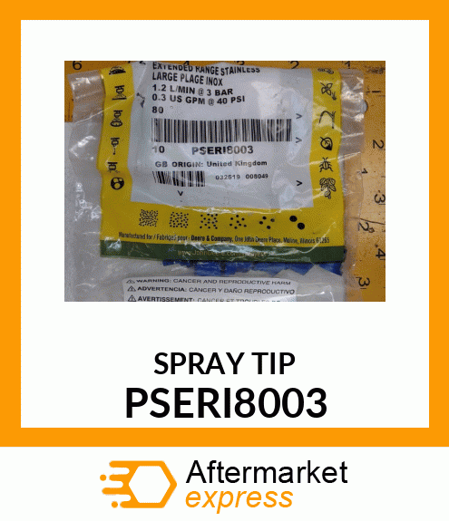 SPRAY TIP, EXTENDED RANGE, SIZE .3, PSERI8003