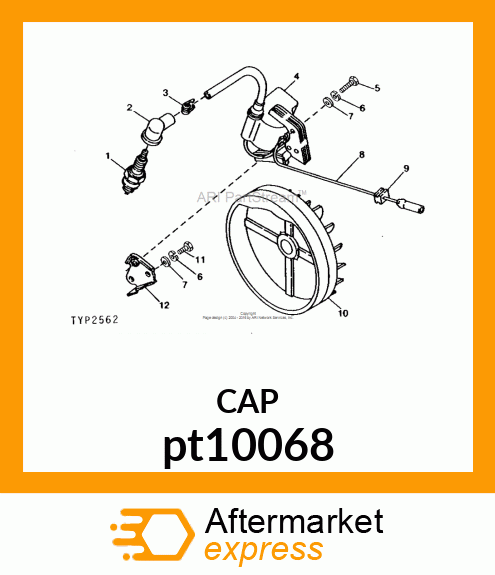 CAP, SPARK PLUG pt10068