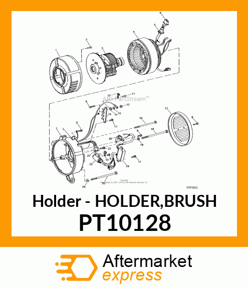 Holder - HOLDER,BRUSH PT10128