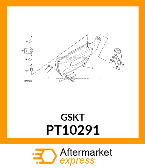 Gasket - GASKET,FUEL TANK CAP PT10291