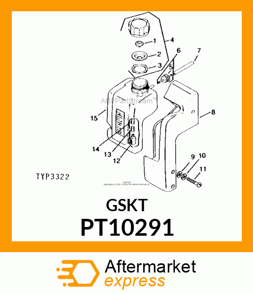 Gasket - GASKET,FUEL TANK CAP PT10291