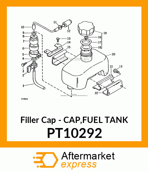 Filler Cap - CAP,FUEL TANK PT10292