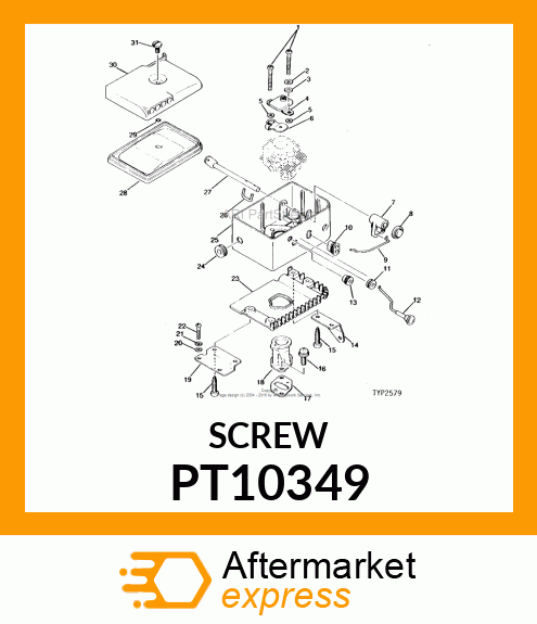 Screw - SCREW, 5 X 25MM PT10349