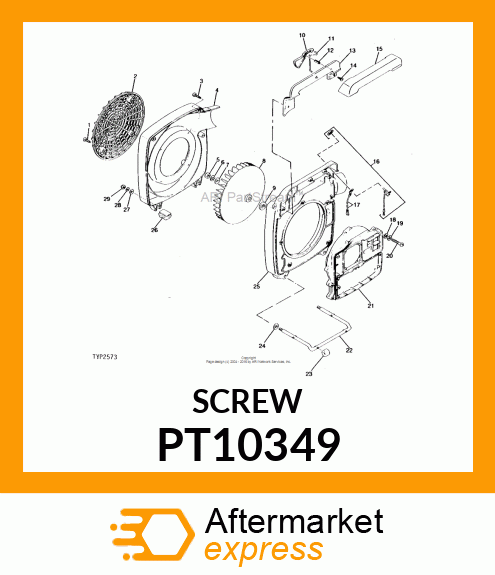 Screw - SCREW, 5 X 25MM PT10349