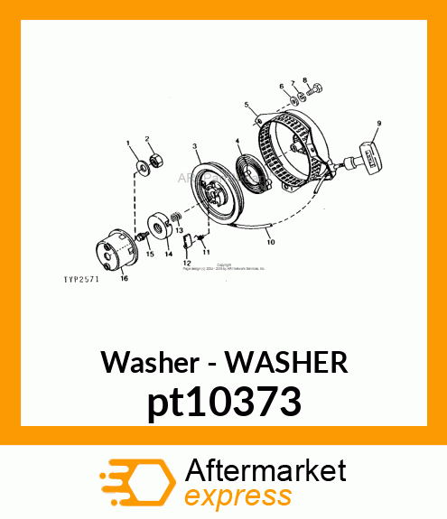 WASHER, METALLIC, ROUND HOLE pt10373