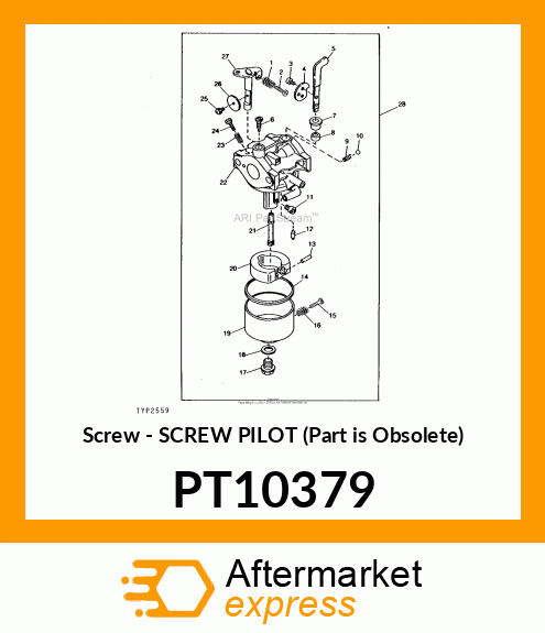 Screw - SCREW PILOT (Part is Obsolete) PT10379