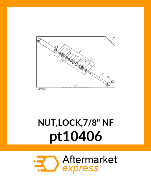 NUT,LOCK,7/8" NF pt10406