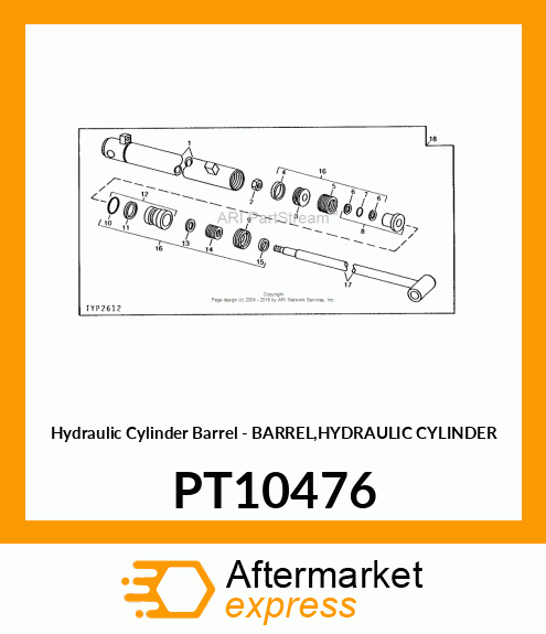 Hydraulic Cylinder Barrel PT10476