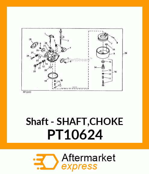 Shaft - SHAFT,CHOKE PT10624