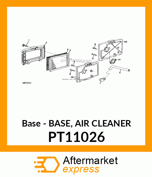 Base - BASE, AIR CLEANER PT11026