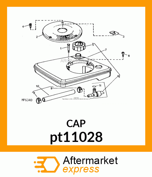 CAP, FUEL TANK pt11028