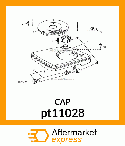 CAP, FUEL TANK pt11028