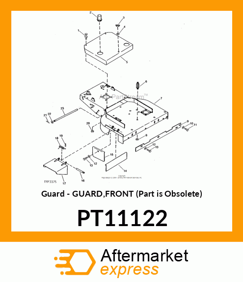 Guard - GUARD,FRONT (Part is Obsolete) PT11122