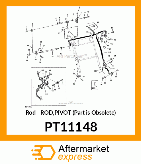 Rod - ROD,PIVOT (Part is Obsolete) PT11148