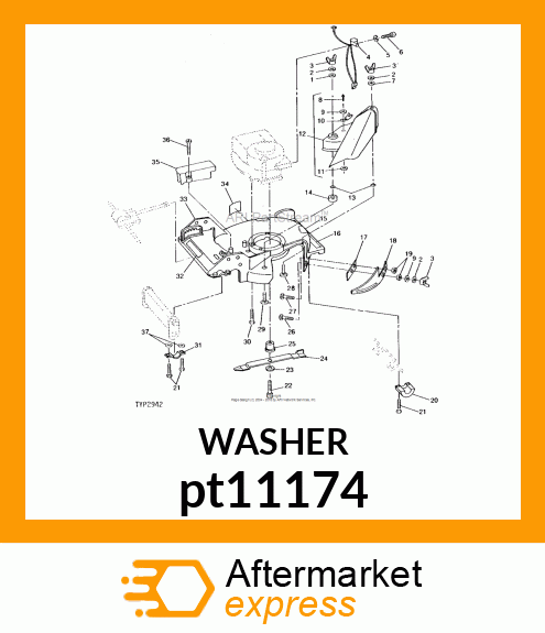 WASHER,.281X.625X.065" pt11174