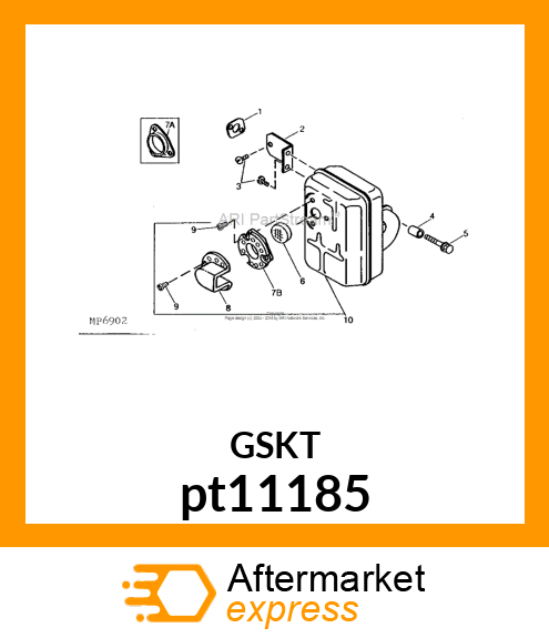 GASKET, EXHAUST pt11185