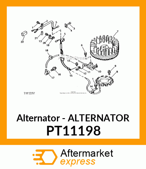 Alternator - ALTERNATOR PT11198