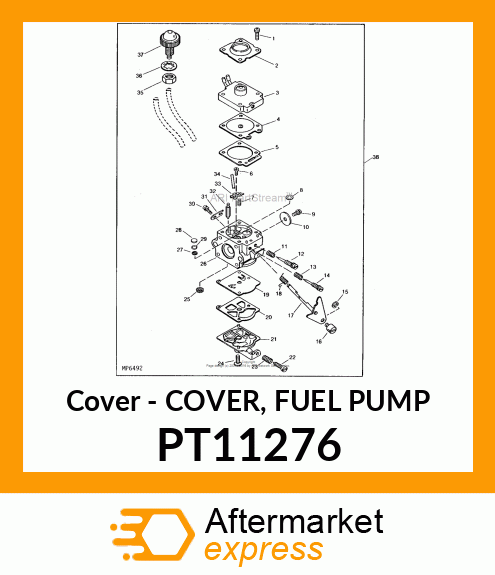 Cover - COVER, FUEL PUMP PT11276