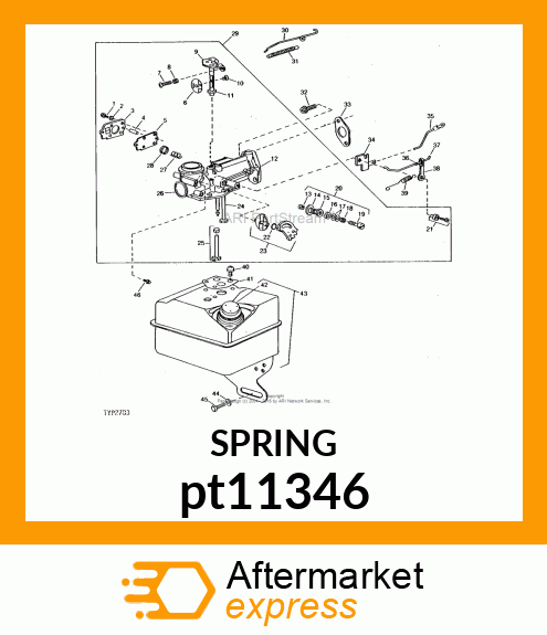 SPRING, AIR VANE GOVERNOR PT11346