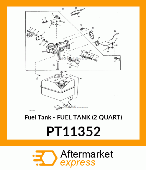 Fuel Tank - FUEL TANK (2 QUART) PT11352