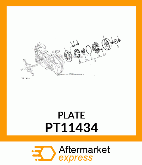 Clutch Plate - PLATE, CLUTCH PT11434