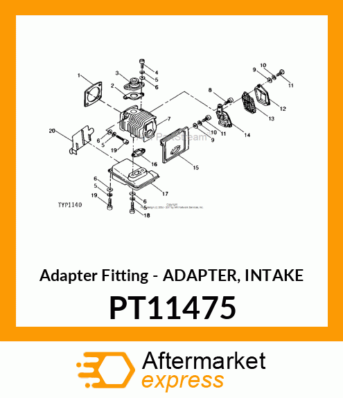 Adapter Fitting - ADAPTER, INTAKE PT11475